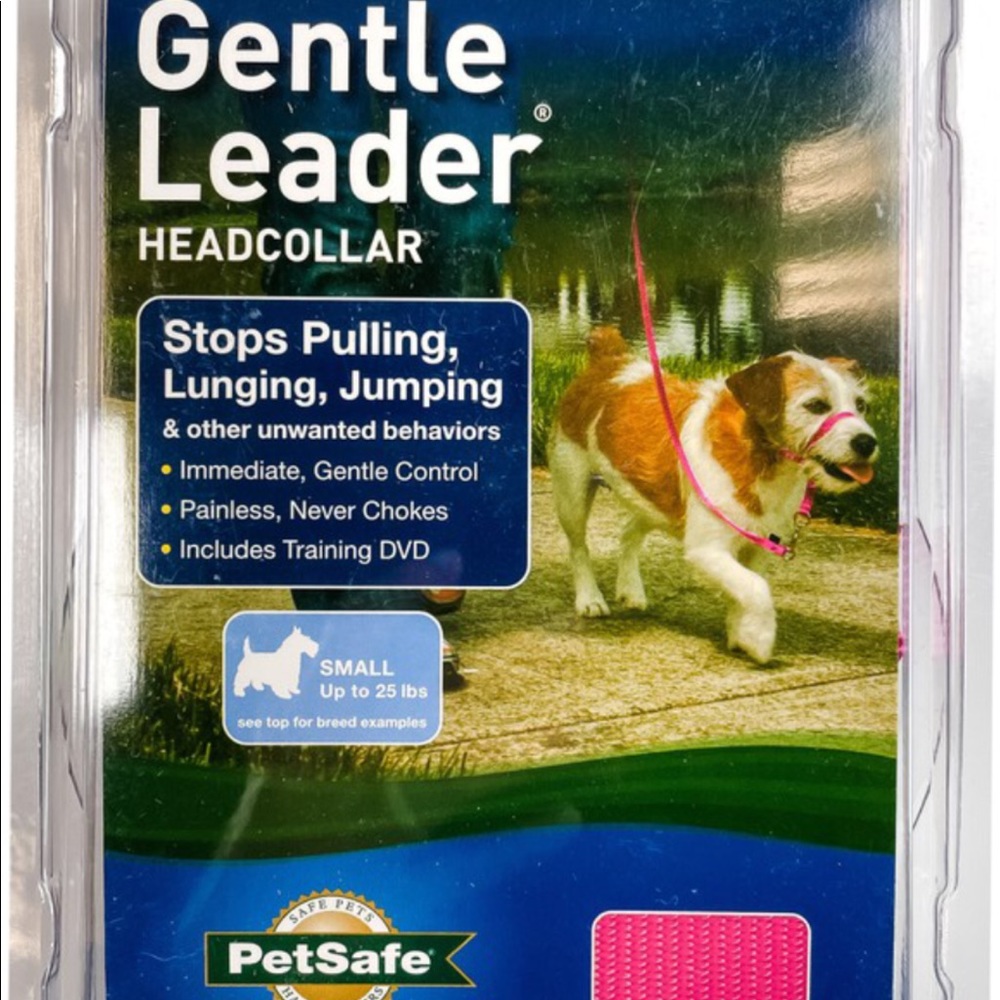 Gentle Leader Dog Headcollar  NEW Includes CD Not a Muzzle Pink Sz Small 0-25lbs - Picture 2 of 7